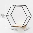 thumbnail image 3 of Metal Wire Wall Shelf Home Decor Storage Floating Round Multi-Section Shelf, 3 of 5