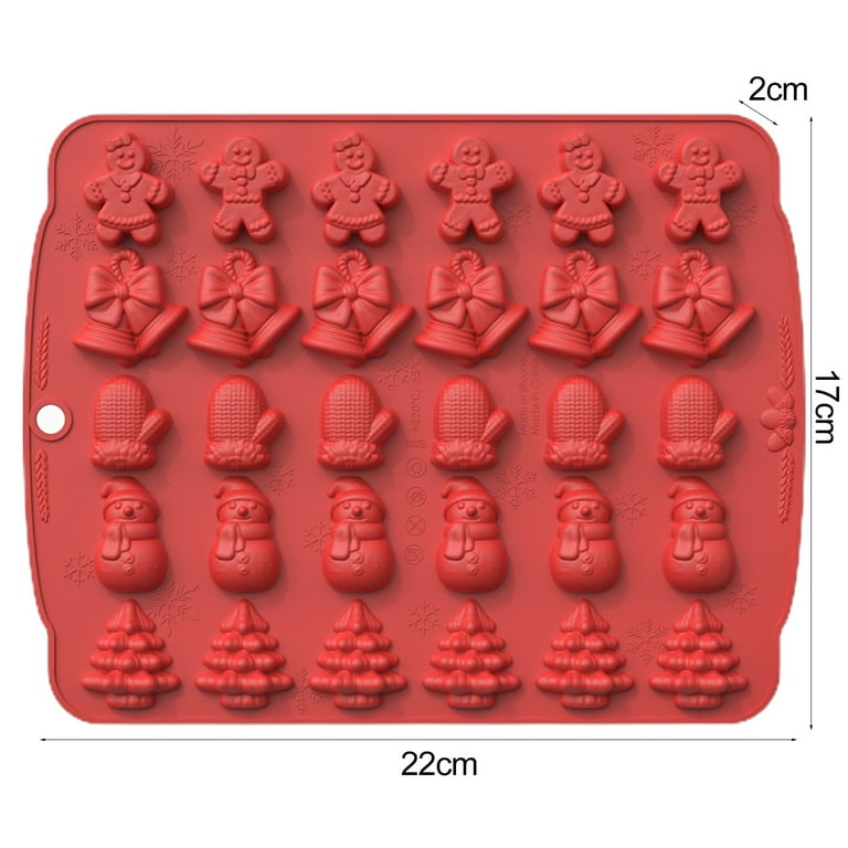 Ice Cube Mold, Silicone Christmas Candy Mold, Multifunctional