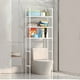 thumbnail image 2 of Estante de almacenamiento para inodoro encima | Estante organizador de baño de 3 niveles | Hierro de plástico resistente | Resistente a la corrosión Impermeable | Ahorro de espacio para artículos de, 2 of 8