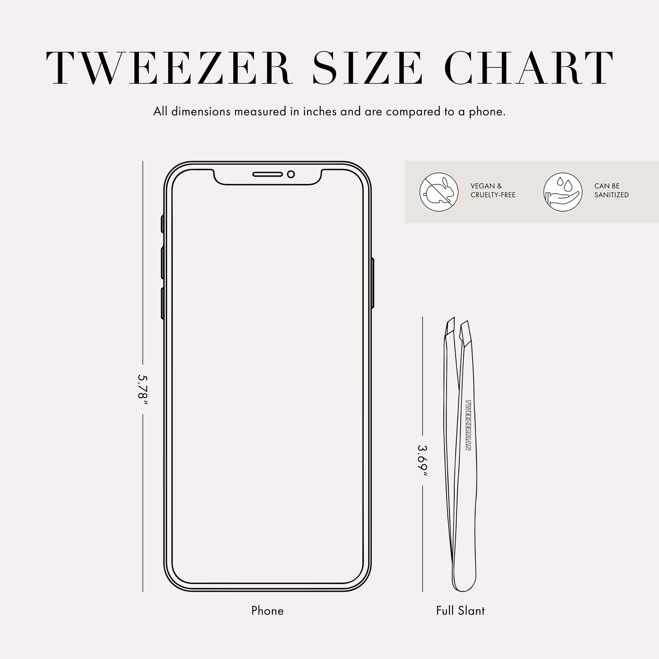 Tweezerman Granite Sky Slant Tweezer