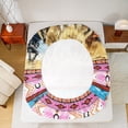 thumbnail image 5 of Castle Fairy Female Men Adults Farm Horse Queen Sheet Sets,Boho Tribal Aztec Bed Set, 5 of 7