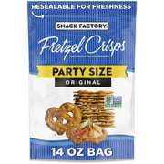 Snack Factory Original Pretzel Crisps, Non-GMO, 14 oz Party Size Bag