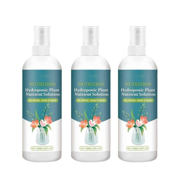 Mom's Best Fertilizante original de solución concentrada de nutrientes para plantas, de rápido crecimiento y enraizamiento, paquete de 3/300 ml / 10 onzas