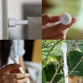 thumbnail image 2 of Carbon Steel Adjustable Rod Tension Home Bathroom Curtain Extensible Rod Hanger, 2 of 8