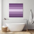 thumbnail image 3 of Geometric Purple, Wall Art Painting on Canvas, Solid Ombre Geometric Modern Stripe Canvas Art Home Prints Wall Art Framed Modern Artwork for Living Room Bedroom Wall Decor 20x20in, 3 of 9