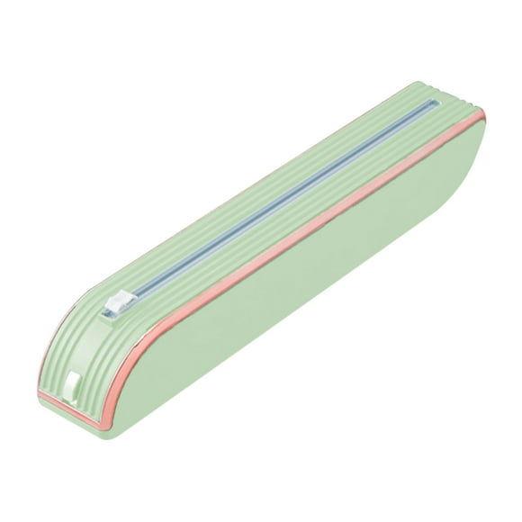 Plastic Wrap Dispenser with Cutter,Plastic Wrap Dispenser with Cutter Aluminum Foil Dispenser Refillable Wrap Dispenser Plastic Food Wrap Dispenser Cling Film Dispenser.