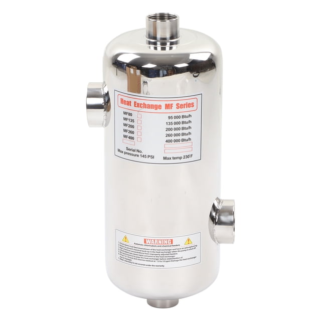 Pool Heat Exchanger, 230℉ Light Weight Heat Exchanger For Snow Melting
