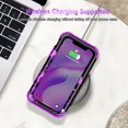 thumbnail image 7 of Casetego For iPhone XR Case,Glow in The Dark Three Layer Heavy Duty Shockproof Hard Plastic Bumper+Soft Silicone Protective Case for Apple iPhone XR,Purple Butterfly, 7 of 7
