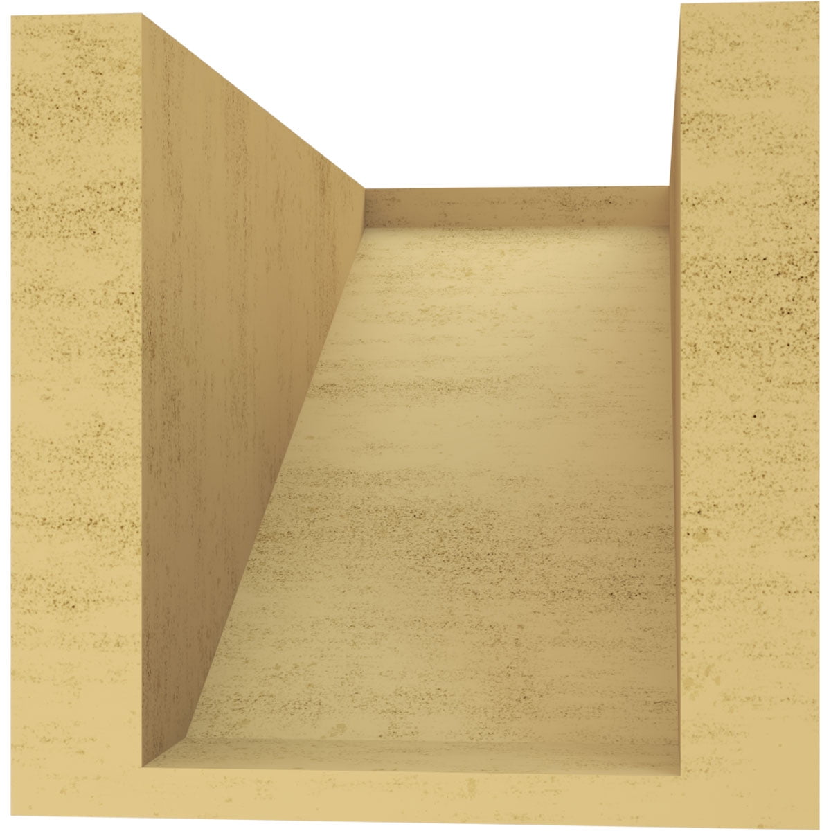 6"W x 12"D x 6"H Wide Concord Rough Cedar Woodgrain TimberThane Corbel, Primed Tan