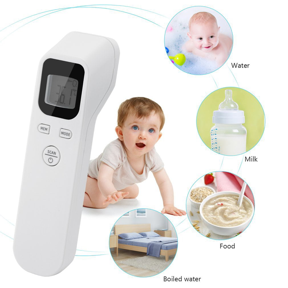 Infants and Outdoor Use Adults Indoor Children Thermometer Ear and Forehead Function with Fever Alarm and Memory Function Ideal for Babies
