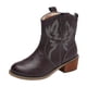 thumbnail image 2 of Botas de vaquero de corte bajo para mujer, zapatos casuales de tacón medio ancho y ancho, botines de vaquero, 2 of 4