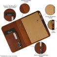 thumbnail image 4 of Funda de cuero para diario CestAntiQ tamaño mediano A5 15 x 21 cm, color tan, 4 of 7