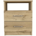 thumbnail image 1 of TUHOME Napoles Night Stand - Light Oak  Engineered Wood - For Bedroom, 1 of 7