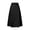 Black, variant on Joernso Women Maxi Skirt High Waist Irregular Large Hem Long Skirt Solid Color A-Line Loose Fit Skirt Streetwear