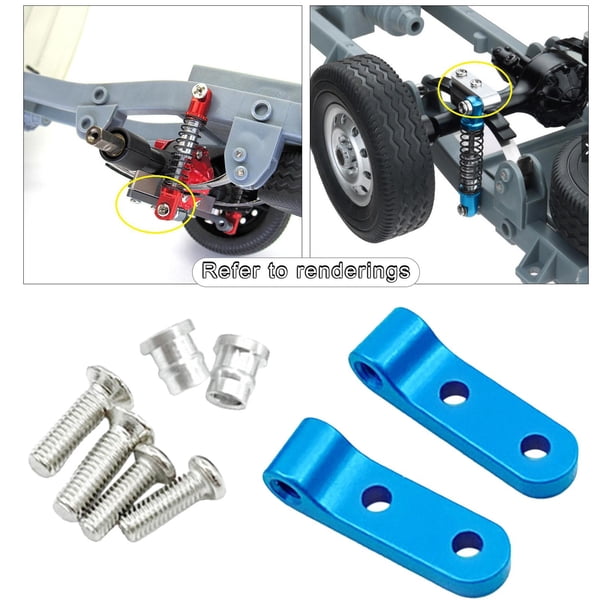 Los soportes de los amortiguadores traseros se a las piezas de bricolaje del coche del camión 42 1/10 azul CUTICAT montaje de choque rc