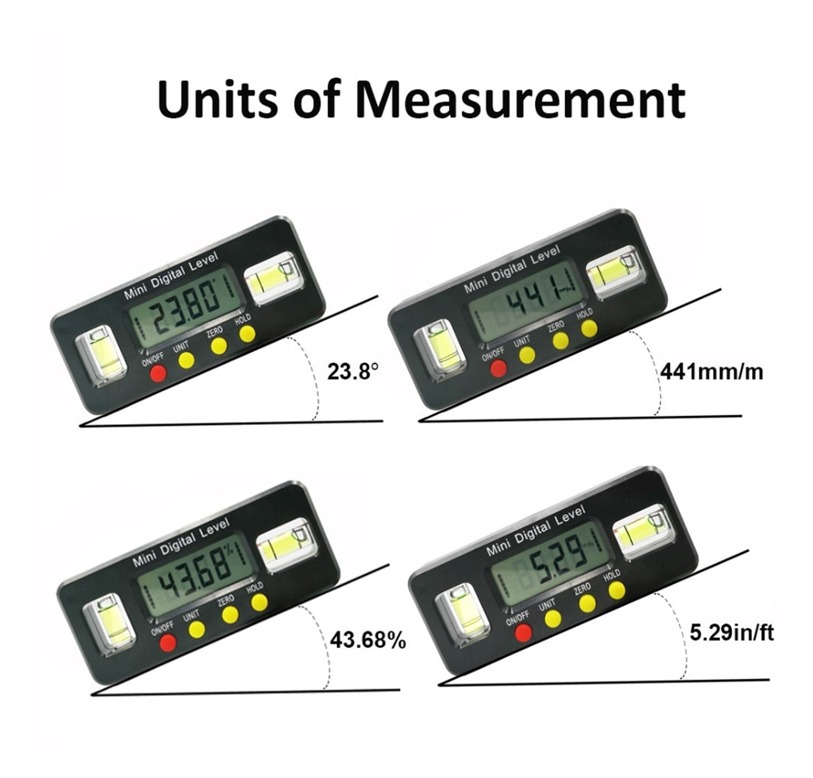 360 Deg Mini Digital Protractor Angle Finder Inclinometer Electronic Level ,Water-Proof & Dust Resistant