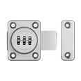 thumbnail image 2 of Cerradura para cajón de casa sin perforaciones, cerradura para puerta de armario, cerradura con perno, pestillo de puerta negro, cerradura con código antirrobo para armario, 2 of 3