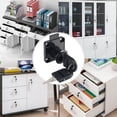 thumbnail image 2 of Cerradura para cajón de oficina, cerradura para cajón de muebles, cerradura para cajón negra, cerradura para cajón con lengüeta oblicua, 2 of 4