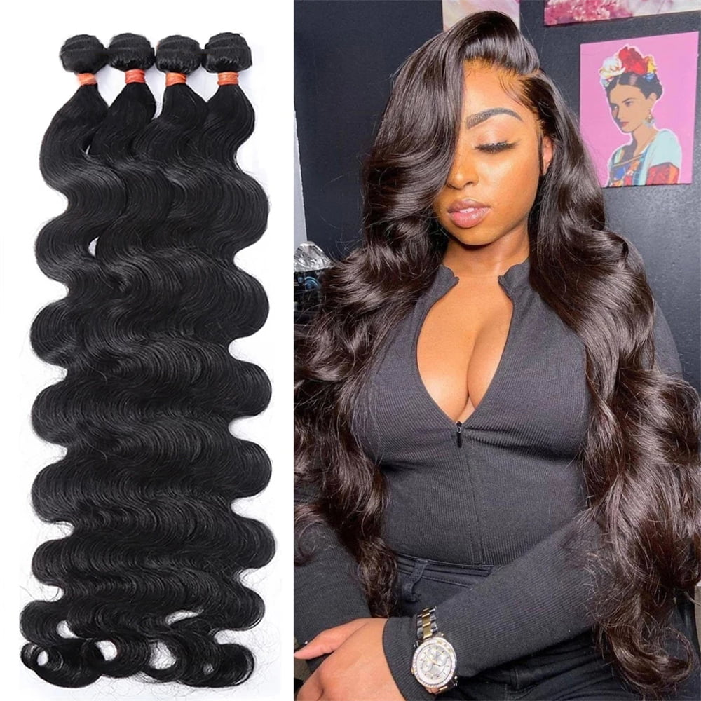 Body Wave 18''20''22'' Inch Remy Brazilian Hair Water Wave Weave Human Hair  Bundles Natural Color 100% Human Hair Extension 