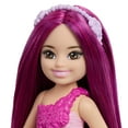 thumbnail image 3 of Barbie Chelsea Mermaid Small Doll with Pink Hair & Removable Hair Accessory, 6-inch Toy, 3 of 7