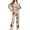 White, variant on Orange Halloween Pajamas For Women Satin Fall Satin Cute Ghost Pumpkin Print Long Sleeve Button Top and Pants Matching Sleepwear S
