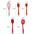 thumbnail image 2 of Juego de cocina, juego de utensilios de cocina de silicona, rojo, 2 of 5