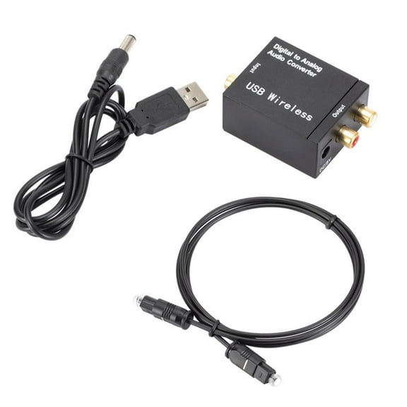 Optical Coaxial Toslink Digital to Analog RCA L/R Audio Converter Adapter ^ Y4D2
