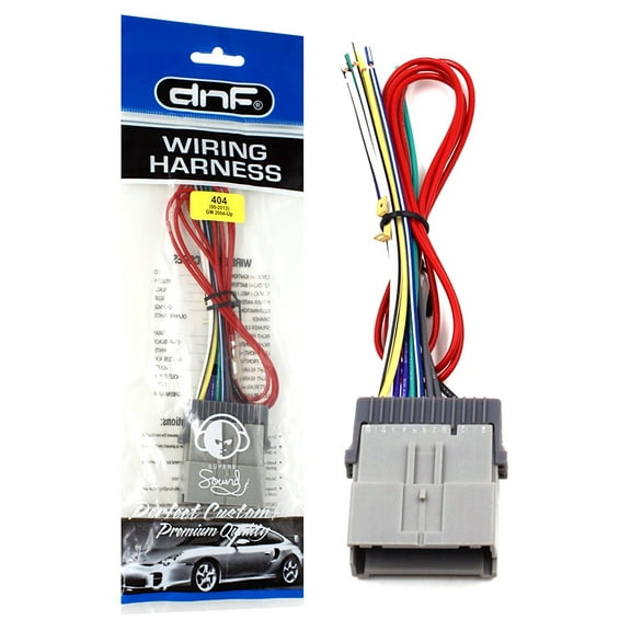 DNF Wiring Harness for Aftermarket Radios + Stereos + CD Players for Select Chevrolet Pontiac Vehicles (70-2103) - 100% Copper Wires!