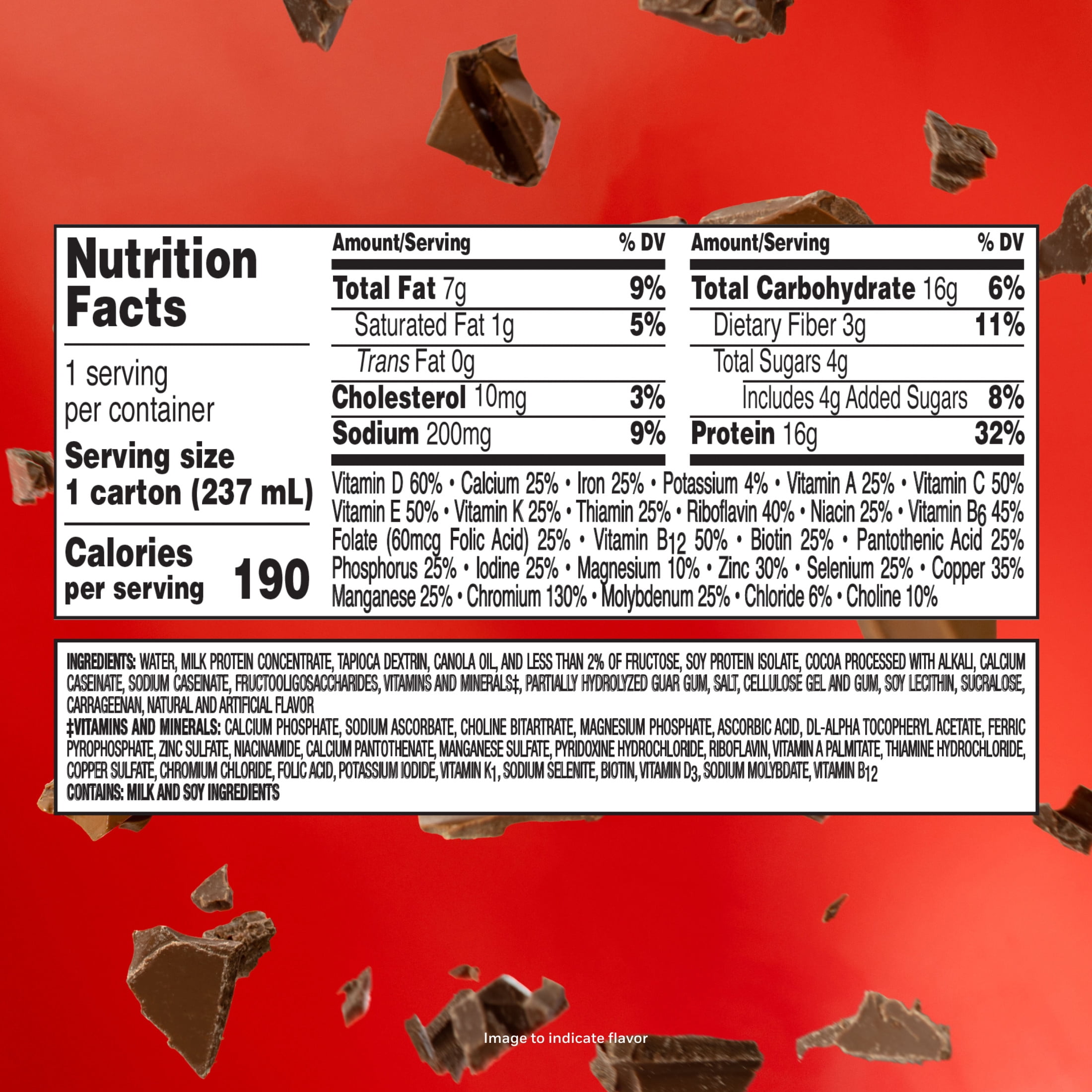 BOOST Glucose Control Nutritional Drink Protein Shakes, Rich Chocolate, 8 fl oz, 6 Pack
