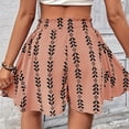 thumbnail image 4 of Boho Shorts for Womens Flowy Shorts Casual High Waist Drawstring Print Summer Beach Shorts Skirt with Elastic Waist Beach Pants, 4 of 7