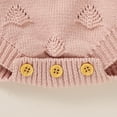 thumbnail image 7 of Baby Bodysuit Summer Cotton Knitted Newborn Girl Top + Hat Solid Hollow Out Infant Boy Child Clothing Playsuit Sleeveless 0-18M, 7 of 7