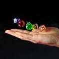 thumbnail image 3 of Dados acrílicos transparentes de 16mm, cubos de juego de Boutique de esquina redonda multicolor #16, 10 unids/lote por paquete, 3 of 4