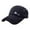 Black, variant on Men Women Solid Mesh Quick Drying Adjustable Breathable Sport Outdoor Sun Baseball Visors Cap Blue