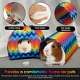 thumbnail image 3 of Wekvgz Guinea Pig Hideout Colorful Guinea Pig Cave Bed Guinea Pig Tunnel for Small Animals Hanging Guinea Pig House Bed Cage Accessories for Hamster Rabbit, 3 of 10