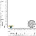 thumbnail image 6 of Gem Stone King 10K Two Tone Gold London Blue Topaz Solitaire Engagement Ring for Women | 1.10 Cttw | Round 6MM | Gemstone November Birthstone | Size 8, 6 of 6
