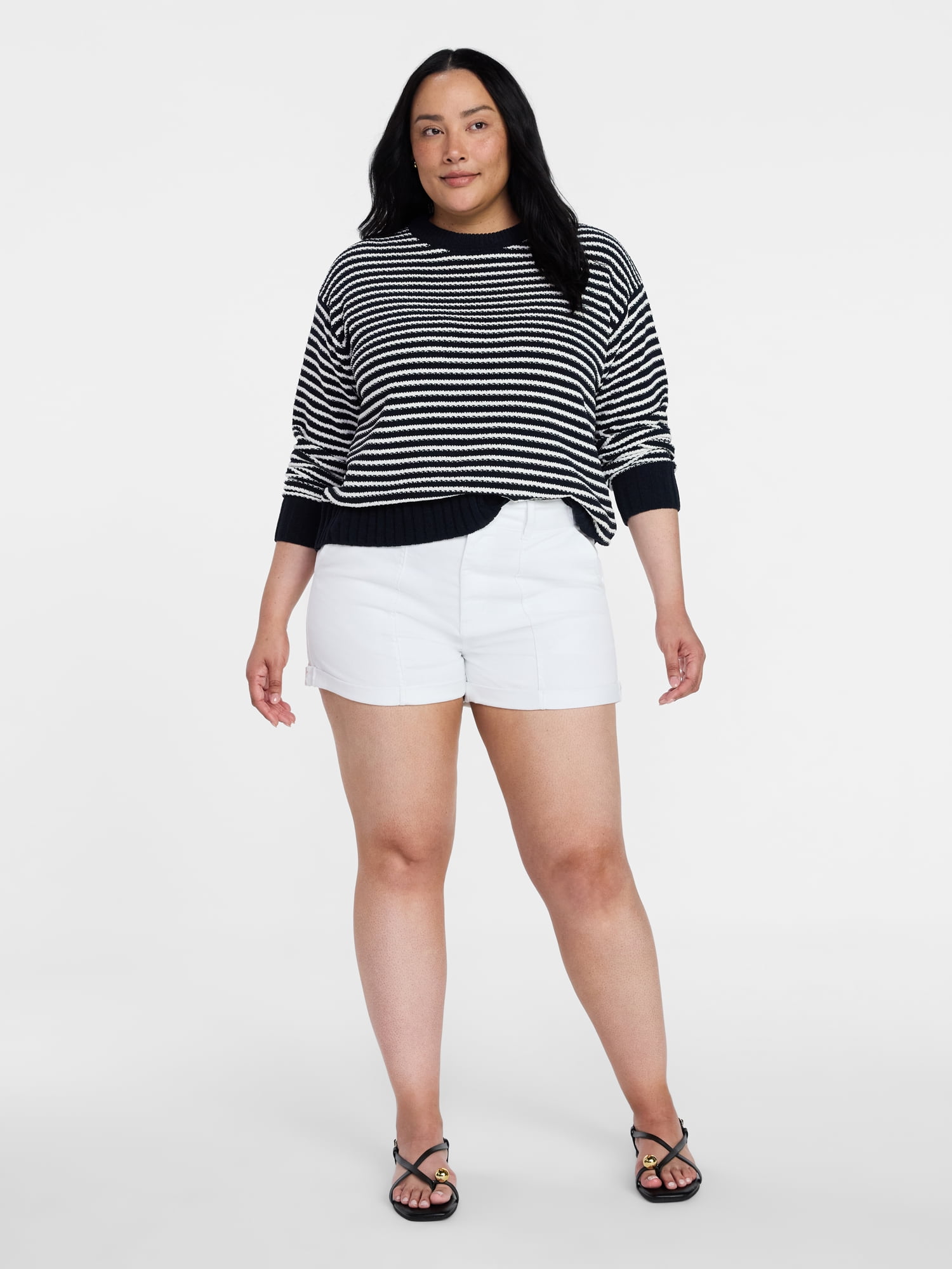 Time and Tru Women's Pullover Chenille Top with Long Sleeves, Sizes XS-XXXL