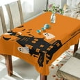 thumbnail image 4 of Coolnut Halloween Ghost Tablecloth, Waterproof Washable Polyester Square Table Cover, Durable Tablecloth for Kitchen Dining Table Party Decor, 54"x54", 4 of 7