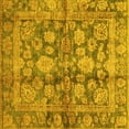thumbnail image 1 of Ahgly Company Indoor Square Oriental Yellow Traditional Area Rugs, 6' Square, 1 of 4