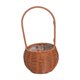 thumbnail image 3 of Cesta de flores, cesta de picnic, cesta de ratán simulado, soporte para frutas, contenedor para accesorios de fotos Redondo 13x13x29cm, 3 of 9