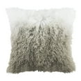 thumbnail image 3 of SAFAVIEH Suri Sheep Skin Solid Plush Fur Pillow, 20" x 20", White/Grey, 3 of 3