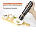 thumbnail image 2 of OPUX Battery Operated Salt and Pepper Grinder | Automatic Pepper Mill, Electric Salt Shaker with LED Light and Bottom Cover | Corrosion Resistant Stainless Steel, Sleek Modern Design, 2 of 8
