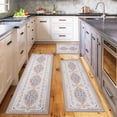 thumbnail image 2 of Boho Kitchen Rugs Sets of 3 Piece,Farmhouse Kitchen Area Rug Floor Carpet Runner Rugs,Non Slip Washable Kitchen Mats Set for Kitchen Floor Bathroom Laundry Office Sink (Colorful, 2 of 6