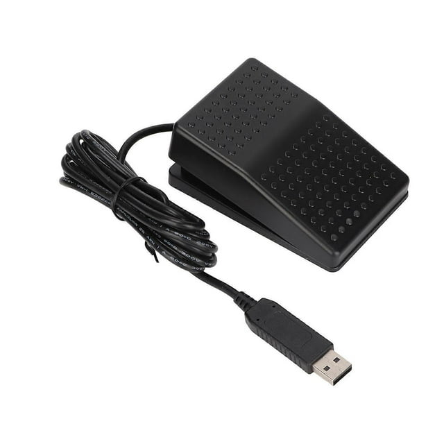 USB Foot Switch USB Single Foot Pedal Mechanical Switch with Indicator Light HID Standard Programmable PC Keyboard and Mouse