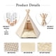 thumbnail image 4 of Tipi para mascotas OASTLÉ para perros y gatos, de tamaño pequeño a mediano, con cojín, 4 of 7