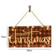 thumbnail image 3 of Letreros navideños de madera para colgar en puertas, con luz, para interiores y exteriores, 3 of 6