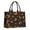 Black Halloween Pumpkin, variant on Large Capacity Tote Bag,Black Halloween Spider Webs Handbag Fashion Luxury Tote Bag,15.7"x13"x 5.1" Inches,Laptop Compatible