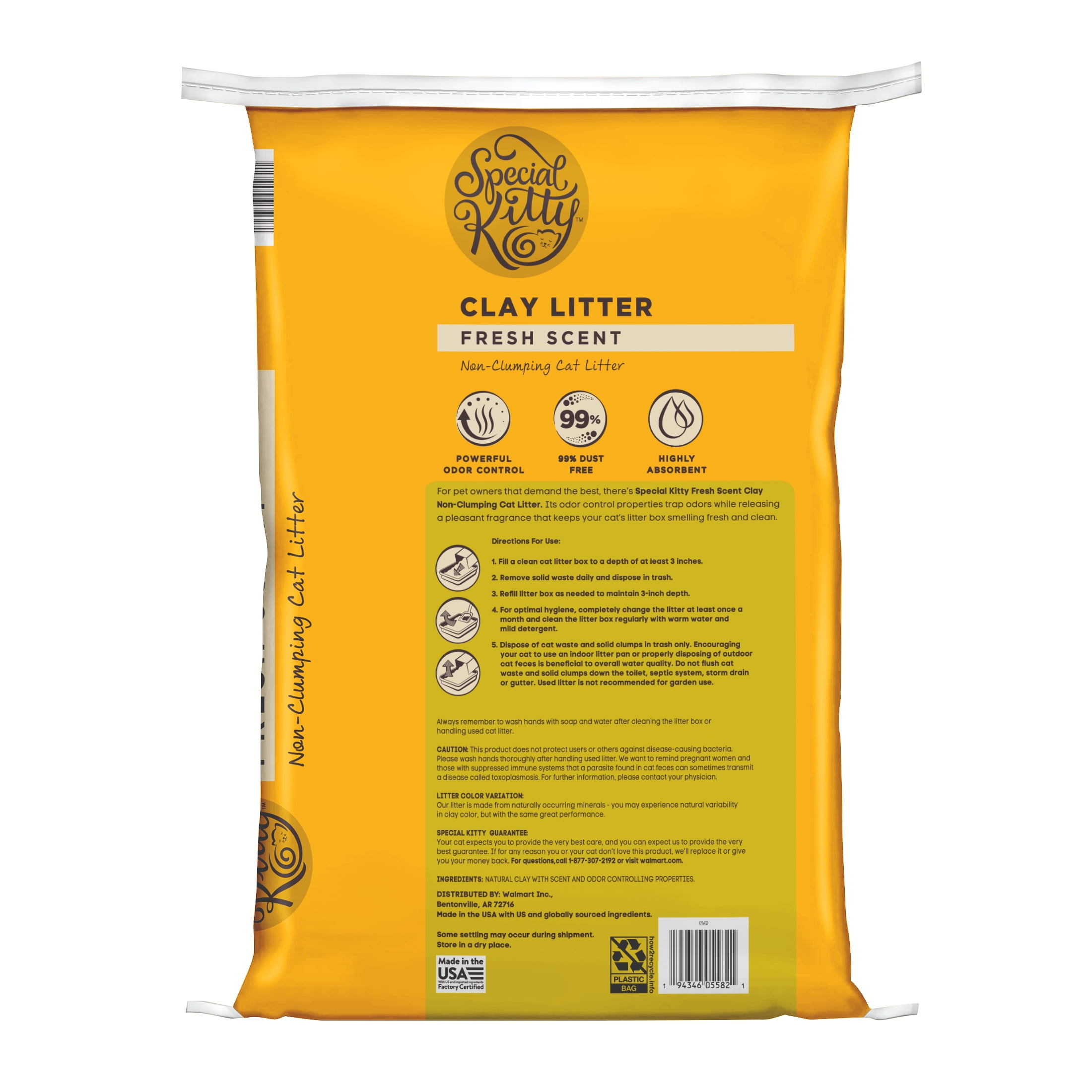 Special Kitty Non-Clumping Cat Litter, Fresh Scent, 20 lbs Bag, 1 Count