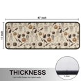 thumbnail image 5 of Kitchen Rugs Sets Of 2,Beige Halloween Skull Pumpkin Cat Pattern Anti Fatigue Kitchen Mat Rugs Non Slip Washable,Decorative Kitchen Floor Mats for Kitchen,Sink,Laundry,17"x47"+17"x47", 5 of 5