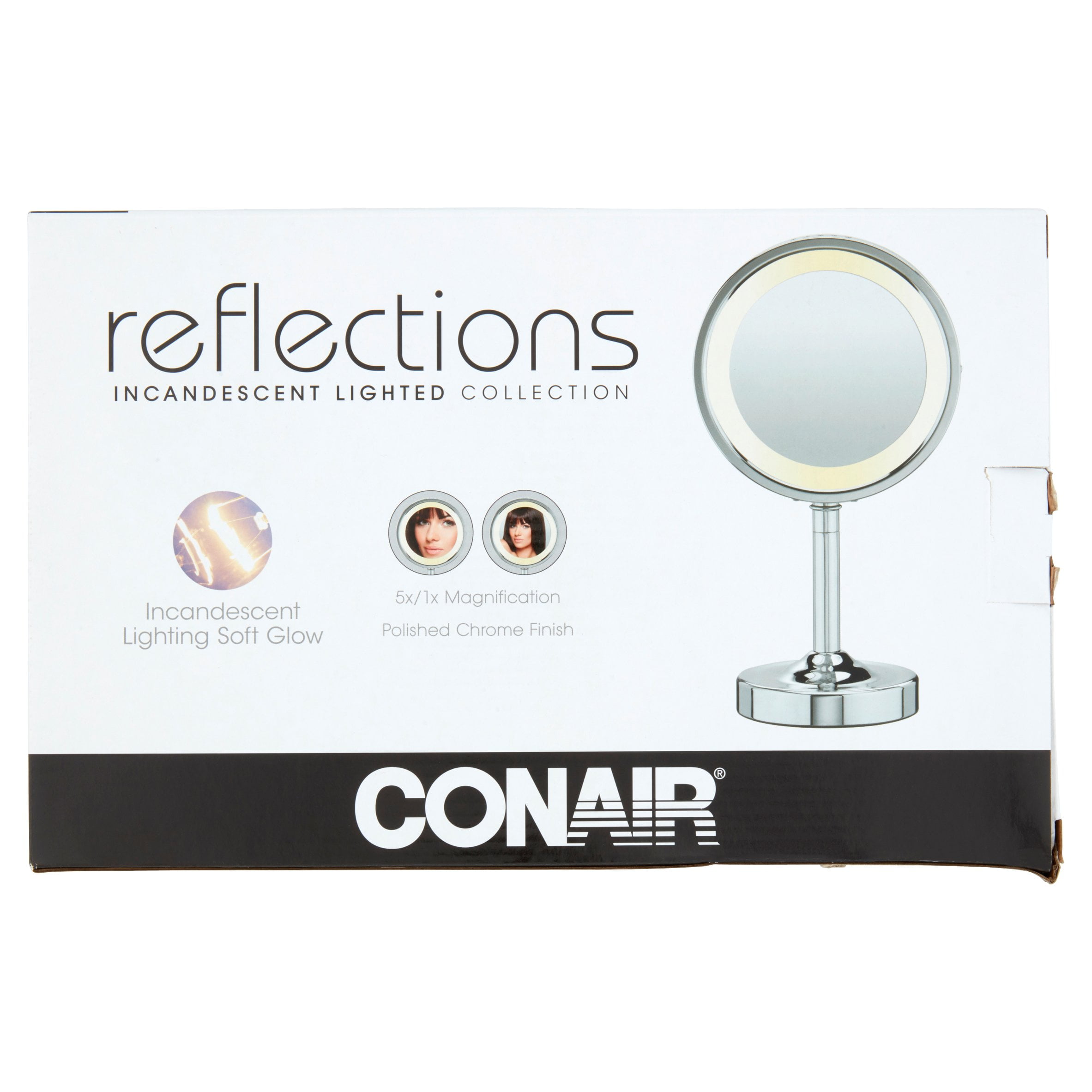 Conair Double Sided Lighted Vanity Mirror 1x 5x - Conair Double Sided Battery Operated Lighted Makeup Mirror Conair Double Sided Lighted Vanity Mirror 1x 5x - Conair Double Sided Battery Operated Lighted Makeup Mirror
