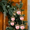 thumbnail image 4 of Felted Acorns Ornaments, Wool Christmas Tree Decorations, Natural Wool Hanging Ornaments with Realistic Acorn Caps, Soft Handmade Winter Decor, 6 Pieces with Hanging Rope, 4 of 9